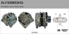 HQ ALF830653HQ - Alternador