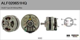 HQ ALF020651HQ - Alternador