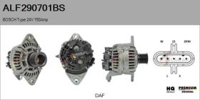 BOSCH ALF290701BS - Alternador BOSCH Type 24V