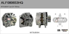 HQ ALF080653HQ - Alternador MITSUBISHI Type 24V