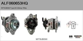 HQ ALF060653HQ - Alternador MITSUBISHI Type 24V 40Amp 1Ribs