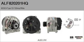 HQ ALF820201HQ - ALT NUEVO BOSCH Type 12V 120Amp PFR5