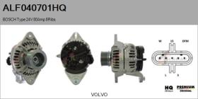 HQ ALF040701HQ - ALT NUEVO BOSCH Type 24V 80Amp PR8