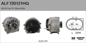 HQ ALF720121HQ - ALT NUEVO DELPHI Type 12V 190Amp PR5