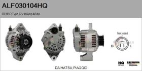 HQ ALF030104HQ - ALT NUEVO DENSO Type 12V 45Amp PR4