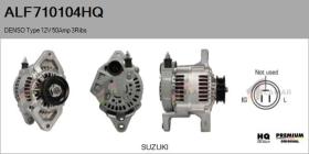 HQ ALF710104HQ - ALT NUEVO DENSO Type 12V 50Amp PR3