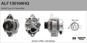 HQ ALF130104HQ - ALT NUEVO DENSO Type 12V 75Amp