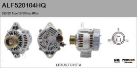 HQ ALF520104HQ - ALT NUEVO DENSO Type 12V 80Amp PR6