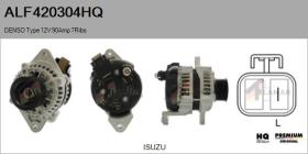 HQ ALF420304HQ - ALT NUEVO DENSO Type 12V 90Amp 7Ribs