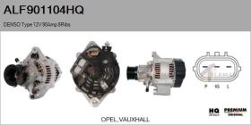 HQ ALF901104HQ - ALT NUEVO DENSO Type 12V 90Amp 8Ribs