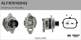 HQ ALF870102HQ - ALT NUEVO HITACHI Type 12V 70Amp 2Ribs