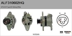 HQ ALF310602HQ - ALT NUEVO HITACHI Type 24V 35Amp 2Ribs