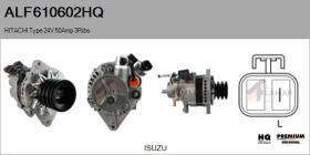 HQ ALF610602HQ - ALT NUEVO HITACHI Type 24V 50Amp PM3