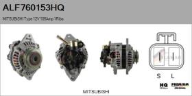 HQ ALF760153HQ - ALT NUEVO MITSUBISHI Type 12V 105Amp PV1