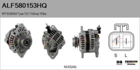 HQ ALF580153HQ - ALT NUEVO MITSUBISHI Type 12V 110Amp 1Ribs