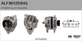 HQ ALF901253HQ - ALT NUEVO MITSUBISHI Type 12V 120Amp PR6