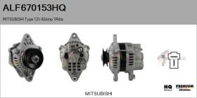  ALF670153HQ - ALT NUEVO MITSUBISHI Type 12V 40Amp 1Ribs