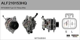 HQ ALF210153HQ - ALT NUEVO MITSUBISHI Type 12V 75Amp DP2