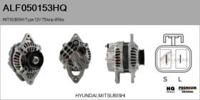 HQ ALF050153HQ - ALT NUEVO MITSUBISHI Type 12V 75Amp PR4