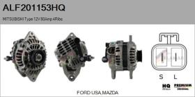 HQ ALF201153HQ - ALT NUEVO MITSUBISHI Type 12V 80Amp PR4