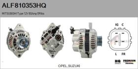 HQ ALF810353HQ - ALT NUEVO MITSUBISHI Type 12V 80Amp PR5