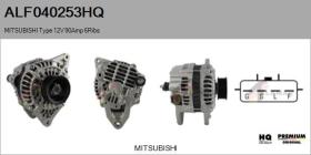 HQ ALF040253HQ - ALT NUEVO MITSUBISHI Type 12V 90Amp PR6