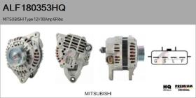 HQ ALF180353HQ - ALT NUEVO MITSUBISHI Type 12V 90Amp PR6