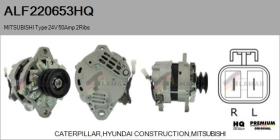 HQ ALF220653HQ - ALT NUEVO MITSUBISHI Type 24V 50Amp PV2