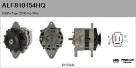 HQ ALF810154HQ - ALT NUEVO NISSAN Type 12V 50Amp PV1