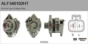  ALF340102HT - ALT NUEVO ORIG. HITACHI Type 12V 90Amp PR7