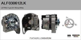 MAHLE ALF030612LK - ALT NUEVO ORIG. LETRIKA Type 24V 35Amp PR6