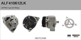 MAHLE ALF410612LK - ALT NUEVO ORIG. LETRIKA Type 24V 55Amp