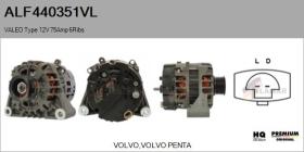 VALEO ALF440351VL - ALT NUEVO ORIG. VALEO Type 12V 75Amp