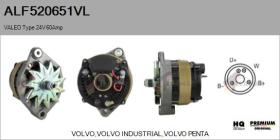 VALEO ALF520651VL - ALT NUEVO ORIG. VALEO Type 24V 60Amp