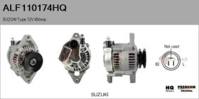 HQ ALF110174HQ - ALT NUEVO SUZUKI Type 12V 45Amp