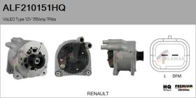 HQ ALF210151HQ - ALT NUEVO VALEO Type 12V 155Amp PR7