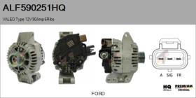 HQ ALF590251HQ - ALT NUEVO VALEO Type 12V 90Amp PR6