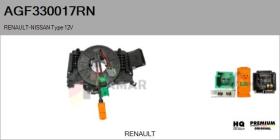 RENAULT NISSAN AGF330017RN - Anillo Airbag RENAULT