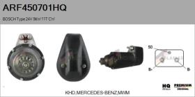 HQ ARF450701HQ - ARR NUEVO BOSCH Type 24V 9,00kW 11T CW