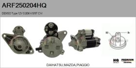 HQ ARF250204HQ - ARR NUEVO DENSO Type 12V 0,80kW 8T CW