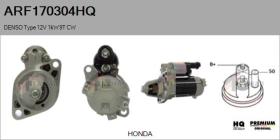 HQ ARF170304HQ - ARR NUEVO DENSO Type 12V 1,00kW 9T CW