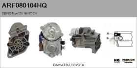 HQ ARF080104HQ - ARR NUEVO DENSO Type 12V 1,00kW 9T CW