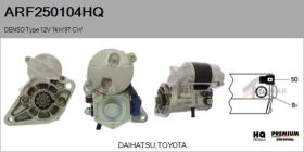 HQ ARF250104HQ - ARR NUEVO DENSO Type 12V 1,00kW 9T CW