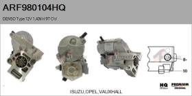 HQ ARF980104HQ - ARR NUEVO DENSO Type 12V 1,40kW 9T CW