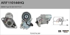 HQ ARF110144HQ - ARR NUEVO DENSO Type 12V 2,00kW 10/11T CW