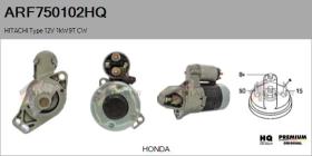 HQ ARF750102HQ - ARR NUEVO HITACHI Type 12V 1,00kW 9T CW