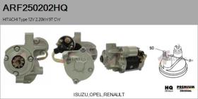 HQ ARF250202HQ - ARR NUEVO HITACHI Type 12V 2,20kW 9T CW