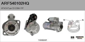 HQ ARF540102HQ - ARR NUEVO HITACHI Type 12V 2,50kW 15T