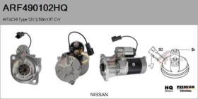  ARF490102HQ - ARR NUEVO HITACHI Type 12V 2,50kW 9T CW