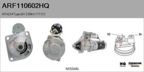 HQ ARF110602HQ - ARR NUEVO HITACHI Type 24V 3,50kW 11T CW